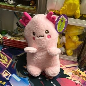 Pink Plush Axolotl Toy